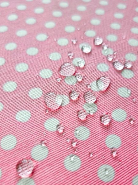 Havlulu Su Geçirmez Mutfak Önlüğü Pembe-beyaz Havlulu Puantiyeli