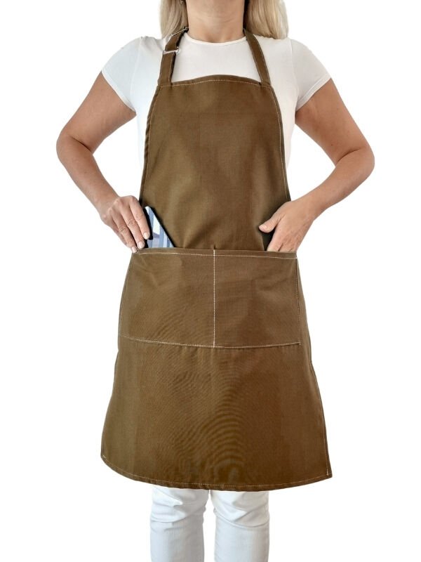 Mutfak Önlüğü Su Geçirmez Şef Önlüğü 2 Geniş Cepli Barista Önlüğü Kahve