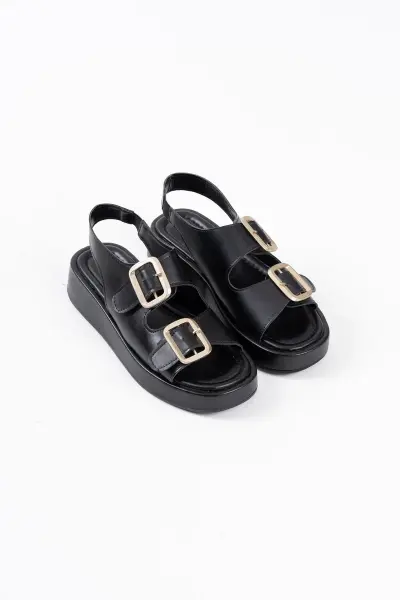 Siyah Cilt Kadın Sandalet TR17MY02A