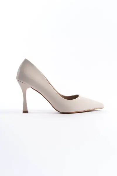 Kadın Bej Saten Stiletto TR08MS01B
