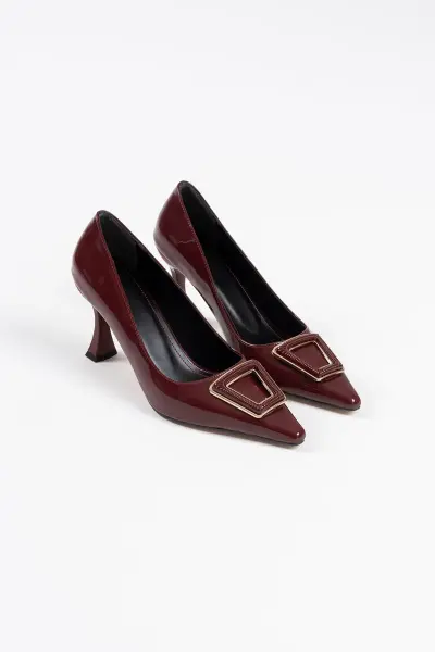 Kadın Bordo Rugan Ayakkabı TR08MS09C