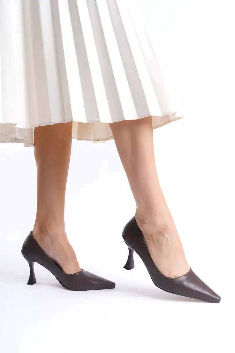Kadın Mat Acı Kahve Stiletto TR08MS27L