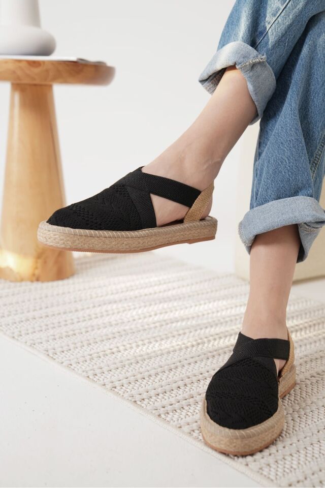 Kadın Siyah Espadril Ayakkabı TR19MY01A