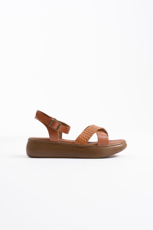 Taba Hakiki Deri Sandalet TR31MY58B