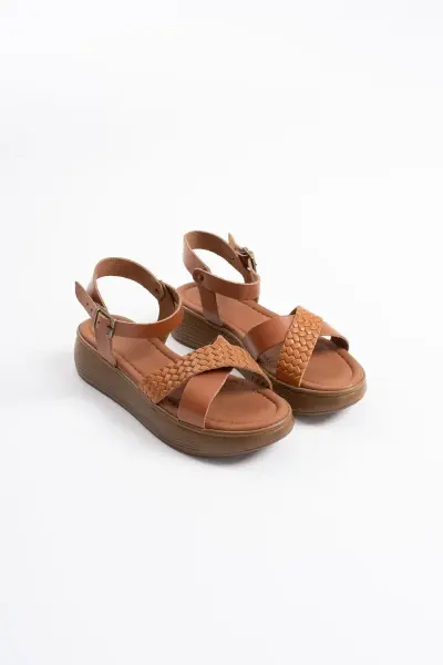 Taba Hakiki Deri Sandalet TR31MY58B