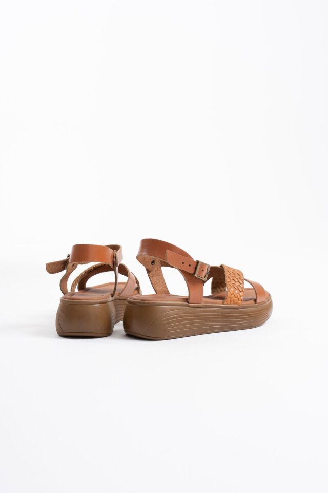 Taba Hakiki Deri Sandalet TR31MY58B